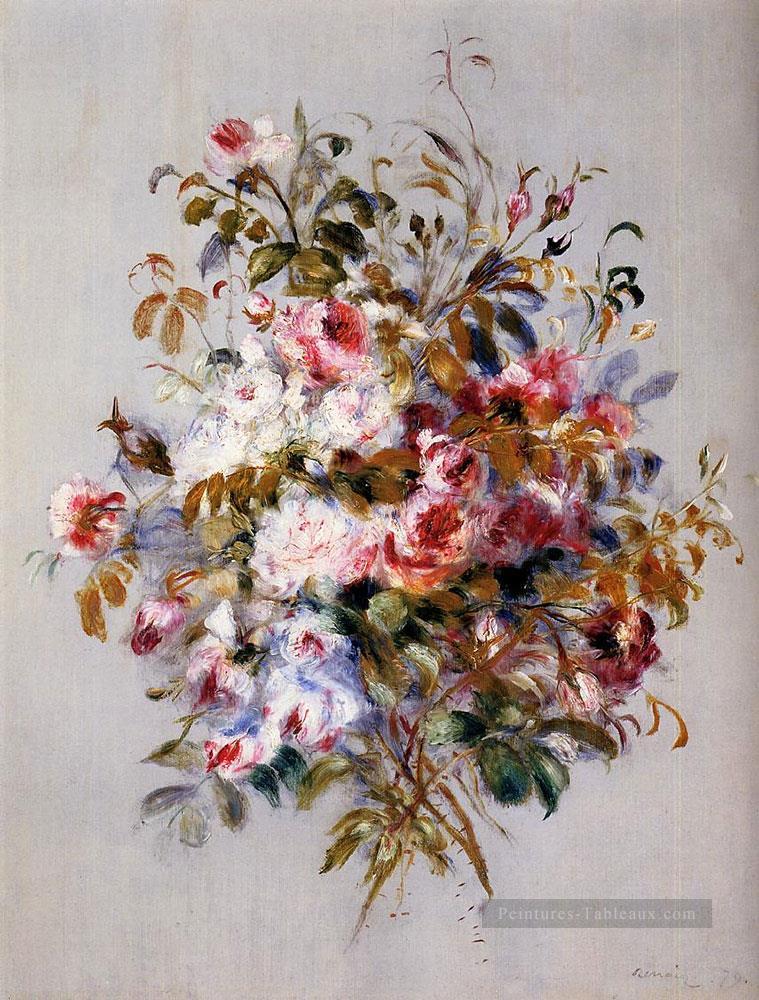 bouquet de roses fleur Pierre Auguste Renoir Peintures à l'huile